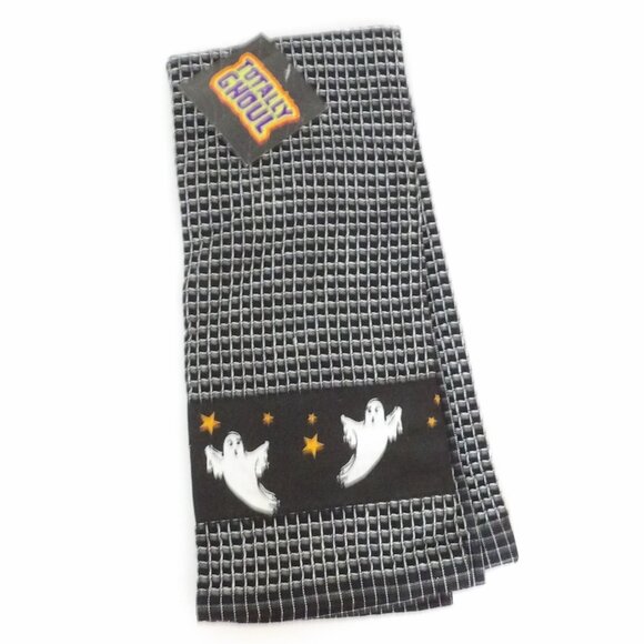 Bundle of 4 Halloween Themed Hand Towels Dish Towels NWT Good Witch Ghost - Picture 13 of 16